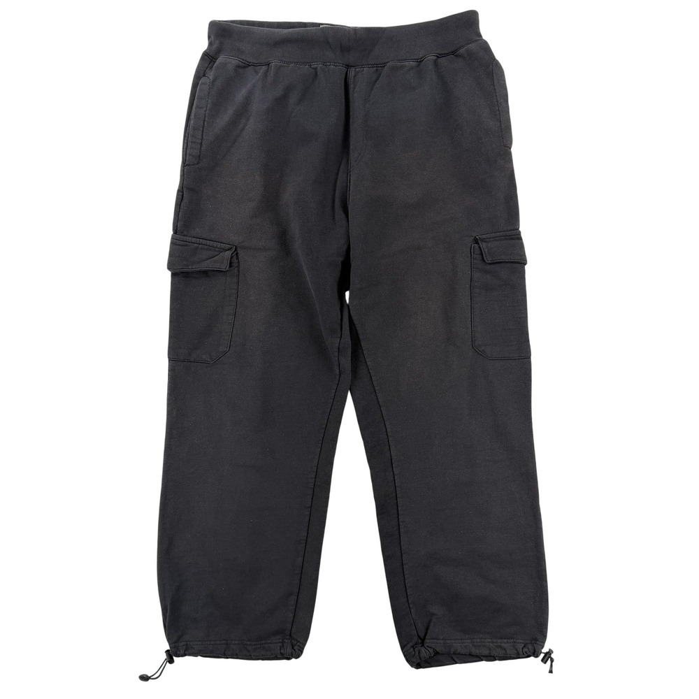 Ecko Unltd Sweatpants Mens Large Gray‎ Fleece Cargo Jogger Pants Wide Baggy Y2K